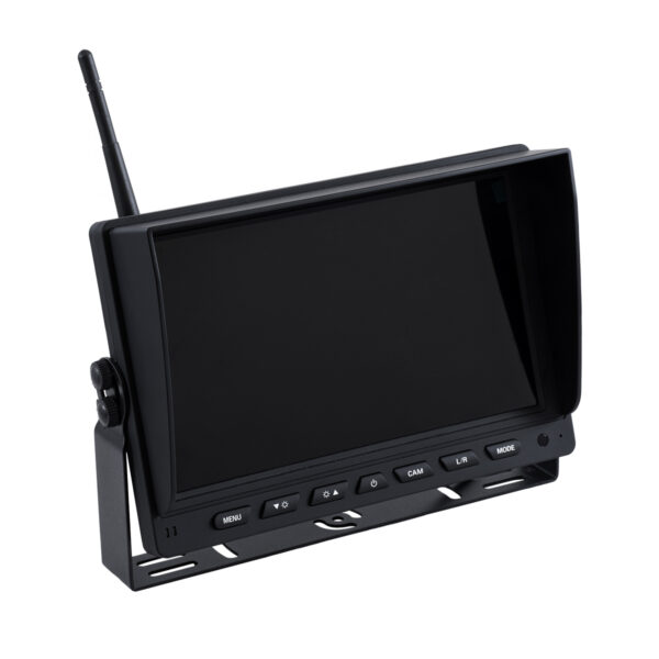 GloboStar® 86069 Έγχρωμη Οθόνη 9″ WiFi για Αυτοκινητο – Φορτηγό DC 12-24V – για Σύνδεση έως 4 WiFi Κάμερες 1080P HD Οπισθοπορείας – Μαύρο