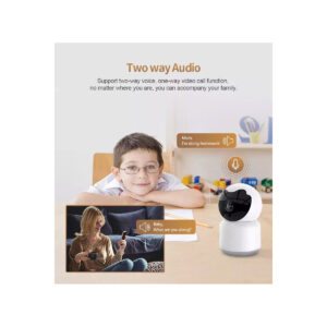 GloboStar® 86072 Table Camera WiFi HD 1080P 3MP 350° Two Way Audio & Motion Detection – Επιτραπέζια Κάμερα WiFi HD 1080P 350° Διπλή Κατέυθυνση Ομιλίας με Ανιχνευτή Κίνησης – Following Face Auto Tracking – Λευκό