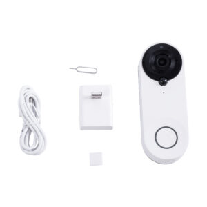 GloboStar® 86074 Ολοκληρωμένο Έξυπνο Σύστημα Ματάκι Θεατή & Κουδούνι Σπιτιού για Εξώπορτες – 1 x Κάμερα 1.0MP 1080P – Θέαση 166° με Νυχτερινή Λήψη, PIR Αισθητήρα Κίνησης & Ομιλία/Ήχος Διπλής Κατεύθυνσης – Εφαρμογή APP σε Android & iOS – Επαναφορτιζόμενη Μπαταρία Λιθίου 2500mAh – PAL/NTSC Signal – DC 5V – Λευκό & Μαύρο – Μ5 x Π4 x Υ3.8cm – 2 Χρόνια Εγγύηση