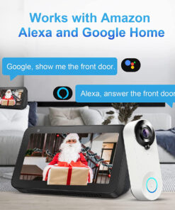 GloboStar® 86074 Ολοκληρωμένο Έξυπνο Σύστημα Ματάκι Θεατή & Κουδούνι Σπιτιού για Εξώπορτες – 1 x Κάμερα 1.0MP 1080P – Θέαση 166° με Νυχτερινή Λήψη, PIR Αισθητήρα Κίνησης & Ομιλία/Ήχος Διπλής Κατεύθυνσης – Εφαρμογή APP σε Android & iOS – Επαναφορτιζόμενη Μπαταρία Λιθίου 2500mAh – PAL/NTSC Signal – DC 5V – Λευκό & Μαύρο – Μ5 x Π4 x Υ3.8cm – 2 Χρόνια Εγγύηση