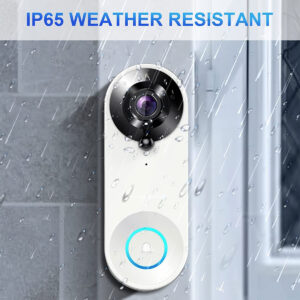 GloboStar® 86074 Ολοκληρωμένο Έξυπνο Σύστημα Ματάκι Θεατή & Κουδούνι Σπιτιού για Εξώπορτες – 1 x Κάμερα 1.0MP 1080P – Θέαση 166° με Νυχτερινή Λήψη, PIR Αισθητήρα Κίνησης & Ομιλία/Ήχος Διπλής Κατεύθυνσης – Εφαρμογή APP σε Android & iOS – Επαναφορτιζόμενη Μπαταρία Λιθίου 2500mAh – PAL/NTSC Signal – DC 5V – Λευκό & Μαύρο – Μ5 x Π4 x Υ3.8cm – 2 Χρόνια Εγγύηση