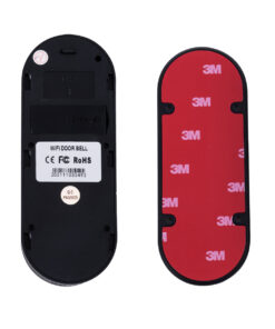 GloboStar® 86075 Επαναφορτιζόμενη Ψηφιακή Έξυπνη Camera Εξώπορτας 1080P WiFi 166° Μοιρών – 2500mAh – Νυχτερινή Όραση με LED IR – Ανιχνευτή Κίνησης – Κουδούνι – Διπλή Κατέυθυνση Ομιλίας – Μαύρο