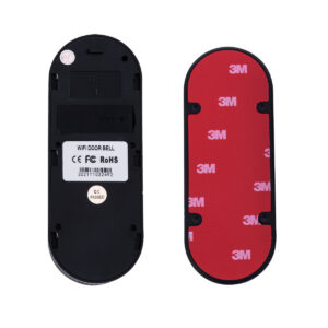 GloboStar® 86075 Επαναφορτιζόμενη Ψηφιακή Έξυπνη Camera Εξώπορτας 1080P WiFi 166° Μοιρών – 2500mAh – Νυχτερινή Όραση με LED IR – Ανιχνευτή Κίνησης – Κουδούνι – Διπλή Κατέυθυνση Ομιλίας – Μαύρο