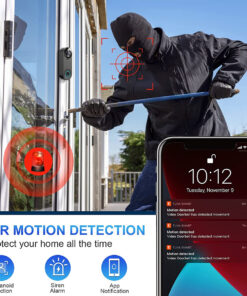 GloboStar® 86075 Επαναφορτιζόμενη Ψηφιακή Έξυπνη Camera Εξώπορτας 1080P WiFi 166° Μοιρών – 2500mAh – Νυχτερινή Όραση με LED IR – Ανιχνευτή Κίνησης – Κουδούνι – Διπλή Κατέυθυνση Ομιλίας – Μαύρο