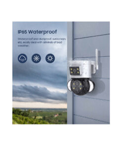 GloboStar® 86076 Επιτοίχια Κάμερα Πρίζας WiFi HD 1080P 350° Διπλή Κατέυθυνση Ομιλίας & Ανιχνευτή Κίνησης – Απομακρυσμένος Έλεγχος – Αδιάβροχη IP65 – Λευκό Μαύρο – Μ15 x Π14.5 x Y15cm – 2 Χρόνια Εγγύηση