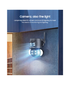 GloboStar® 86076 Επιτοίχια Κάμερα Πρίζας WiFi HD 1080P 350° Διπλή Κατέυθυνση Ομιλίας & Ανιχνευτή Κίνησης – Απομακρυσμένος Έλεγχος – Αδιάβροχη IP65 – Λευκό Μαύρο – Μ15 x Π14.5 x Y15cm – 2 Χρόνια Εγγύηση