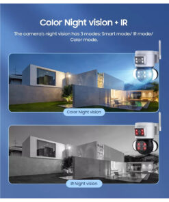 GloboStar® 86076 Επιτοίχια Κάμερα Πρίζας WiFi HD 1080P 350° Διπλή Κατέυθυνση Ομιλίας & Ανιχνευτή Κίνησης – Απομακρυσμένος Έλεγχος – Αδιάβροχη IP65 – Λευκό Μαύρο – Μ15 x Π14.5 x Y15cm – 2 Χρόνια Εγγύηση