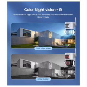 GloboStar® 86076 Επιτοίχια Κάμερα Πρίζας WiFi HD 1080P 350° Διπλή Κατέυθυνση Ομιλίας & Ανιχνευτή Κίνησης – Απομακρυσμένος Έλεγχος – Αδιάβροχη IP65 – Λευκό Μαύρο – Μ15 x Π14.5 x Y15cm – 2 Χρόνια Εγγύηση