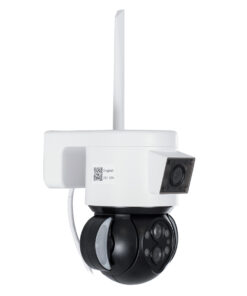 GloboStar® 86076 Επιτοίχια Κάμερα Πρίζας WiFi HD 1080P 350° Διπλή Κατέυθυνση Ομιλίας & Ανιχνευτή Κίνησης – Απομακρυσμένος Έλεγχος – Αδιάβροχη IP65 – Λευκό Μαύρο – Μ15 x Π14.5 x Y15cm – 2 Χρόνια Εγγύηση