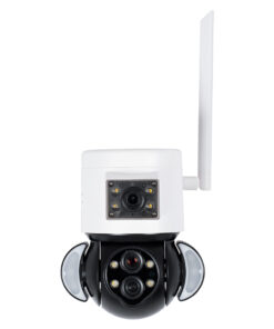 GloboStar® 86076 Επιτοίχια Κάμερα Πρίζας WiFi HD 1080P 350° Διπλή Κατέυθυνση Ομιλίας & Ανιχνευτή Κίνησης – Απομακρυσμένος Έλεγχος – Αδιάβροχη IP65 – Λευκό Μαύρο – Μ15 x Π14.5 x Y15cm – 2 Χρόνια Εγγύηση