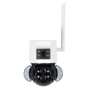 GloboStar® 86076 Επιτοίχια Κάμερα Πρίζας WiFi HD 1080P 350° Διπλή Κατέυθυνση Ομιλίας & Ανιχνευτή Κίνησης – Απομακρυσμένος Έλεγχος – Αδιάβροχη IP65 – Λευκό Μαύρο – Μ15 x Π14.5 x Y15cm – 2 Χρόνια Εγγύηση