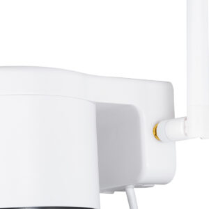 GloboStar® 86076 Επιτοίχια Κάμερα Πρίζας WiFi HD 1080P 350° Διπλή Κατέυθυνση Ομιλίας & Ανιχνευτή Κίνησης – Απομακρυσμένος Έλεγχος – Αδιάβροχη IP65 – Λευκό Μαύρο – Μ15 x Π14.5 x Y15cm – 2 Χρόνια Εγγύηση