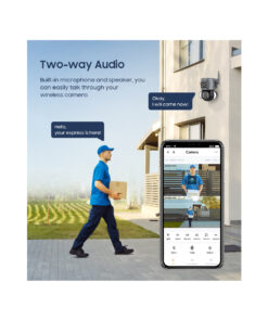 GloboStar® 86077 Επιτοίχια Κάμερα Πρίζας WiFi HD 1080P 350° Διπλή Κατέυθυνση Ομιλίας & Ανιχνευτή Κίνησης – Απομακρυσμένος Έλεγχος – Αδιάβροχη IP65 – Γρι Μαύρο – Μ15 x Π14.5 x Y15cm – 2 Χρόνια Εγγύηση