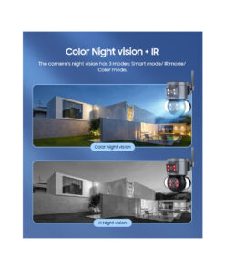 GloboStar® 86077 Επιτοίχια Κάμερα Πρίζας WiFi HD 1080P 350° Διπλή Κατέυθυνση Ομιλίας & Ανιχνευτή Κίνησης – Απομακρυσμένος Έλεγχος – Αδιάβροχη IP65 – Γρι Μαύρο – Μ15 x Π14.5 x Y15cm – 2 Χρόνια Εγγύηση