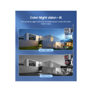 GloboStar® 86077 Επιτοίχια Κάμερα Πρίζας WiFi HD 1080P 350° Διπλή Κατέυθυνση Ομιλίας & Ανιχνευτή Κίνησης – Απομακρυσμένος Έλεγχος – Αδιάβροχη IP65 – Γρι Μαύρο – Μ15 x Π14.5 x Y15cm – 2 Χρόνια Εγγύηση