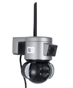 GloboStar® 86077 Επιτοίχια Κάμερα Πρίζας WiFi HD 1080P 350° Διπλή Κατέυθυνση Ομιλίας & Ανιχνευτή Κίνησης – Απομακρυσμένος Έλεγχος – Αδιάβροχη IP65 – Γρι Μαύρο – Μ15 x Π14.5 x Y15cm – 2 Χρόνια Εγγύηση