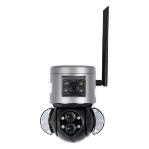 GloboStar® 86077 Επιτοίχια Κάμερα Πρίζας WiFi HD 1080P 350° Διπλή Κατέυθυνση Ομιλίας & Ανιχνευτή Κίνησης – Απομακρυσμένος Έλεγχος – Αδιάβροχη IP65 – Γρι Μαύρο – Μ15 x Π14.5 x Y15cm – 2 Χρόνια Εγγύηση