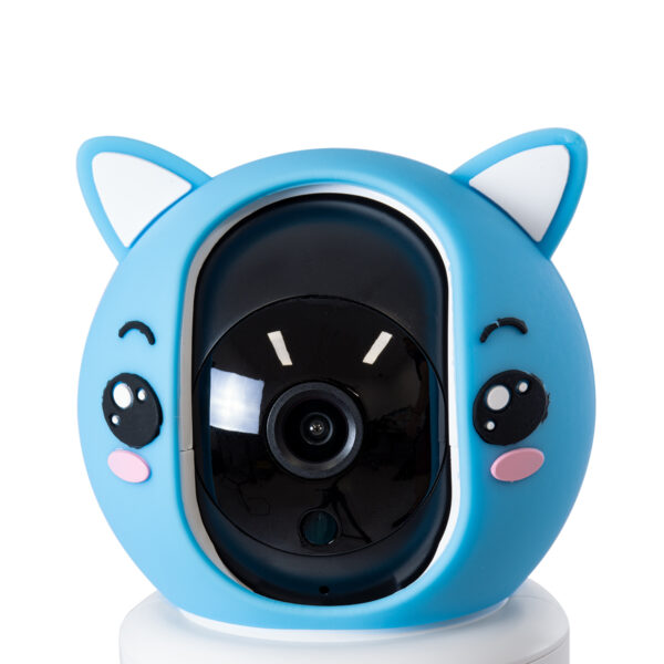 GloboStar® 86079 Επιτραπέζια Κάμερα WiFi HD 1080P 350° Διπλή Κατέυθυνση Ομιλίας & Ανιχνευτή Κίνησης – Απομακρυσμένος Έλεγχος Body Auto Tracking IP20 – Γαλάζιο Λευκό – Φ8 x Υ13cm – 2 Χρόνια Εγγύηση
