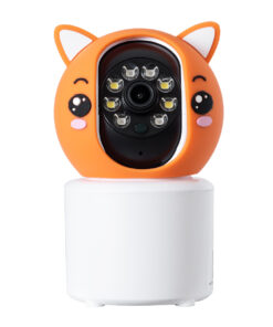 GloboStar® 86081 Επιτραπέζια Κάμερα WiFi HD 1080P 350° Διπλή Κατέυθυνση Ομιλίας & Ανιχνευτή Κίνησης – Απομακρυσμένος Έλεγχος Body Auto Tracking IP20 – Πορτοκαλί Λευκό – Φ8 x Υ13cm – 2 Χρόνια Εγγύηση