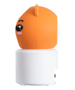 GloboStar® 86081 Επιτραπέζια Κάμερα WiFi HD 1080P 350° Διπλή Κατέυθυνση Ομιλίας & Ανιχνευτή Κίνησης – Απομακρυσμένος Έλεγχος Body Auto Tracking IP20 – Πορτοκαλί Λευκό – Φ8 x Υ13cm – 2 Χρόνια Εγγύηση