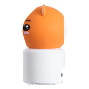 GloboStar® 86081 Επιτραπέζια Κάμερα WiFi HD 1080P 350° Διπλή Κατέυθυνση Ομιλίας & Ανιχνευτή Κίνησης – Απομακρυσμένος Έλεγχος Body Auto Tracking IP20 – Πορτοκαλί Λευκό – Φ8 x Υ13cm – 2 Χρόνια Εγγύηση