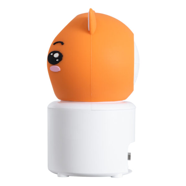 GloboStar® 86081 Επιτραπέζια Κάμερα WiFi HD 1080P 350° Διπλή Κατέυθυνση Ομιλίας & Ανιχνευτή Κίνησης – Απομακρυσμένος Έλεγχος Body Auto Tracking IP20 – Πορτοκαλί Λευκό – Φ8 x Υ13cm – 2 Χρόνια Εγγύηση