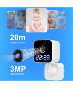 GloboStar® 86082 Επιτοίχια Κάμερα Πρίζας WiFi HD 1080P 350° Διπλή Κατέυθυνση Ομιλίας & Ανιχνευτή Κίνησης – Απομακρυσμένος Έλεγχος IP20 – Μαύρο – Μ6 x Π5.5 x Υ16cm – 2 Χρόνια Εγγύηση