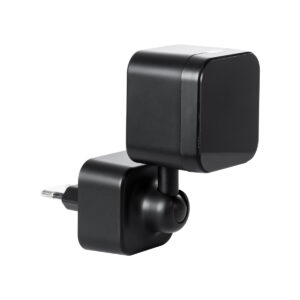 GloboStar® 86082 Επιτοίχια Κάμερα Πρίζας WiFi HD 1080P 350° Διπλή Κατέυθυνση Ομιλίας & Ανιχνευτή Κίνησης – Απομακρυσμένος Έλεγχος IP20 – Μαύρο – Μ6 x Π5.5 x Υ16cm – 2 Χρόνια Εγγύηση