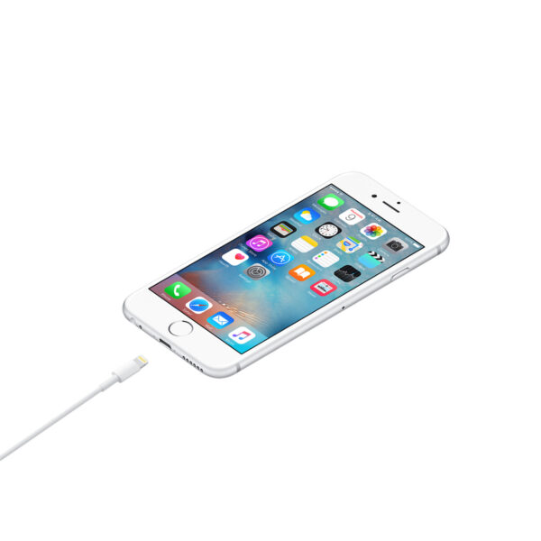 GloboStar® 86091 Καλώδιο Φόρτισης Fast Charging Data iPhone 2M από Regular USB 2.0 σε 8 Pin Lightning Λευκό