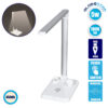 GloboStar® CHATEAU 86101 Μοντέρνο Φωτιστικό Γραφείου Λευκό LED 5 Watt 1000lm DC 5V Αφής & Καλώδιο Τροφοδοσίας USB με Ασύρματη Φόρτιση – Wireless Charger για Τηλέφωνα και Earphones Φυσικό Λευκό 4500K