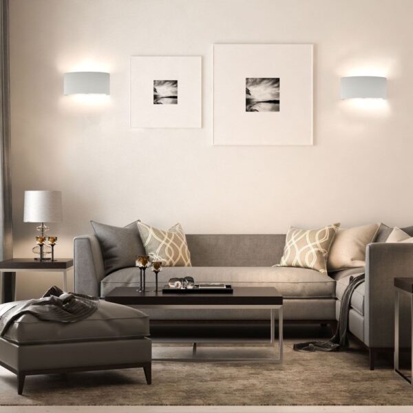LED Φωτιστικό Τοίχου Up-Down Λευκό 8W V-TAC 150° 800lm IP54 Φυσικό 4000K – 8618