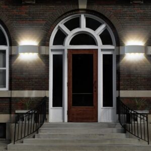 LED Φωτιστικό Τοίχου Up-Down Λευκό 8W V-TAC 150° 800lm IP54 Φυσικό 4000K – 8618