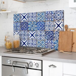 Blue Azulejos πάνελ αλουμινίου εστίας Ango – 86207