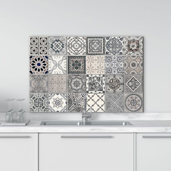 Grey Azulejos πάνελ αλουμινίου εστίας Ango – 86210