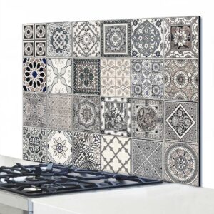 Grey Azulejos πάνελ αλουμινίου εστίας Ango – 86210