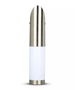 Εξωτερικό επιτοίχιο φωτιστικό Ε27, με διαγώνια κλίση και σώμα από ανοξείδωτο ατσάλι V-TAC – 8623