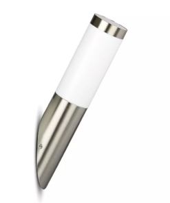 Εξωτερικό επιτοίχιο φωτιστικό Ε27, με διαγώνια κλίση και σώμα από ανοξείδωτο ατσάλι V-TAC – 8623