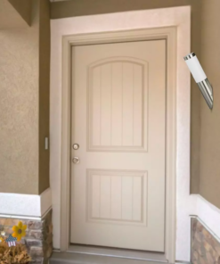 Εξωτερικό επιτοίχιο φωτιστικό Ε27, με διαγώνια κλίση και σώμα από ανοξείδωτο ατσάλι V-TAC – 8623