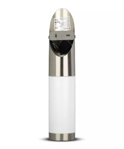 Εξωτερικό επιτοίχιο φωτιστικό Ε27, με διαγώνια κλίση και σώμα από ανοξείδωτο ατσάλι V-TAC – 8623