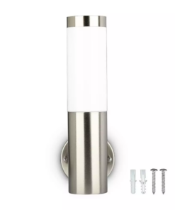 Εξωτερικό επιτοίχιο φωτιστικό Ε27, σώμα ανοξείδωτο ατσάλι V-TAC – 8624