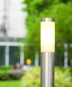 Επιδαπέδιο φωτιστικό κήπου E27 IP44 Stainless + PC με Satin Nickel σώμα 80cm V-TAC – 8625