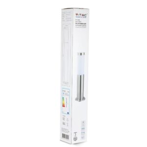 Επιδαπέδιο φωτιστικό κήπου E27 IP44 Stainless + PC με Satin Nickel σώμα 80cm V-TAC – 8625