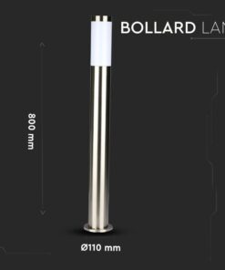 Επιδαπέδιο φωτιστικό κήπου E27 IP44 Stainless + PC με Satin Nickel σώμα 80cm V-TAC – 8625