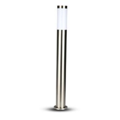 Επιδαπέδιο φωτιστικό κήπου E27 IP44 Stainless + PC με Satin Nickel σώμα 80cm V-TAC – 8625