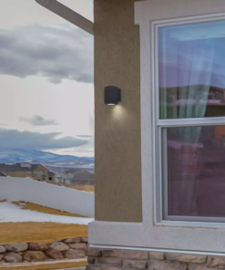 LED επιτοίχιο φωτιστικό GU10, τετράγωνο γκρί σώμα (Downlight) V-TAC – 8626