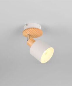 Σποτ Τοίχου/Οροφής SHANTI 1xE14 Γκρι και Ξύλο Trio Lighting – 862700176