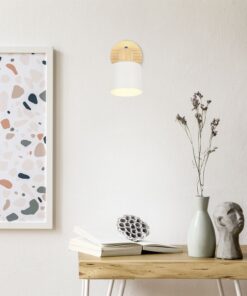 Σποτ Τοίχου/Οροφής SHANTI 1xE14 Γκρι και Ξύλο Trio Lighting – 862700176