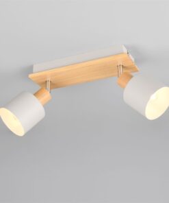 Πολύφωτο Οροφής SHANTI Σποτ 2xE14 Γκρι και Ξύλο Trio Lighting – 862700276