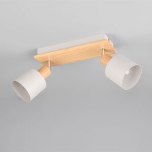 Πολύφωτο Οροφής SHANTI Σποτ 2xE14 Γκρι και Ξύλο Trio Lighting – 862700276
