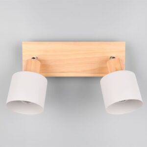 Πολύφωτο Οροφής SHANTI Σποτ 2xE14 Γκρι και Ξύλο Trio Lighting – 862700276